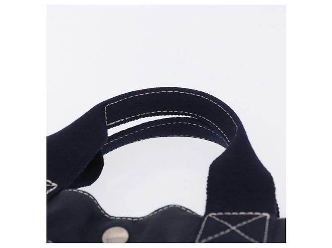 Hermès Borsa HERMES Fourre Tout MM Canvas Navy Silver Auth BA15383 Argento Blu navy - vista 8