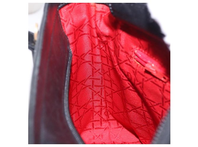Borsa Christian Dior in pelle nera e oro Auth 197734 Nero D'oro - vista 19