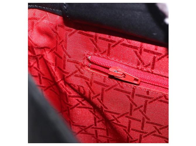 Borsa Christian Dior in pelle nera e oro Auth 197734 Nero D'oro - vista 20