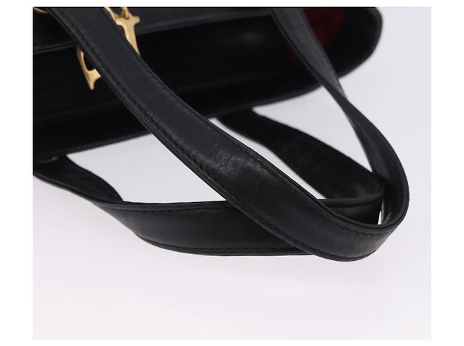 Borsa Christian Dior in pelle nera e oro Auth 197734 Nero D'oro - vista 7