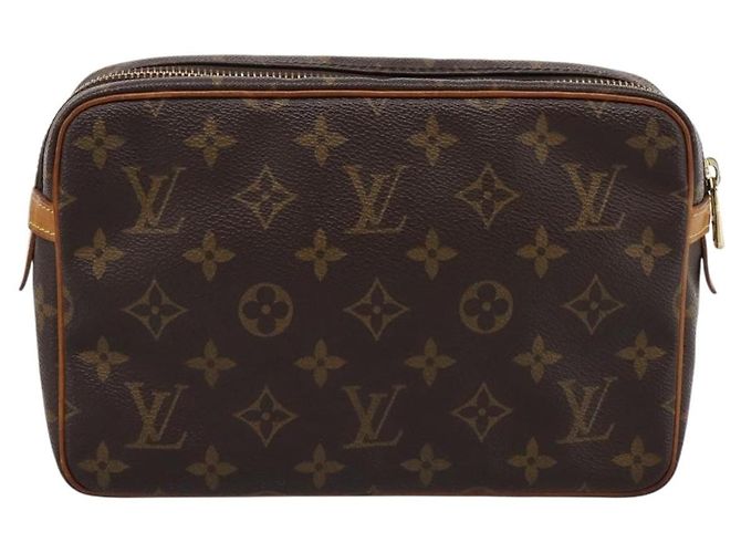 LOUIS VUITTON Monogram Compiegne 23 Clutch Bag M51847 LV Auth 200130 Monogramma - vista 2