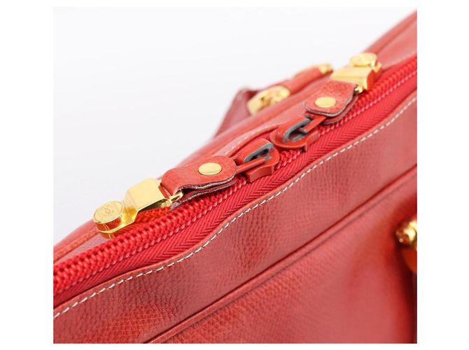 Borsa Business LOEWE in pelle rossa e oro Auth 197616 Rosso D'oro - vista 10