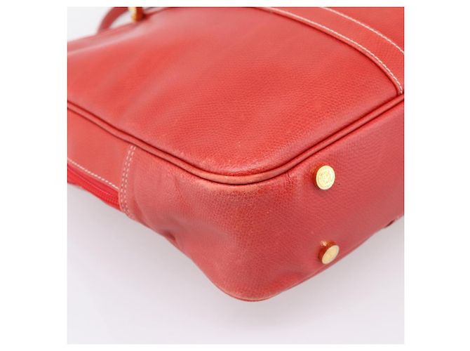 Borsa Business LOEWE in pelle rossa e oro Auth 197616 Rosso D'oro - vista 16