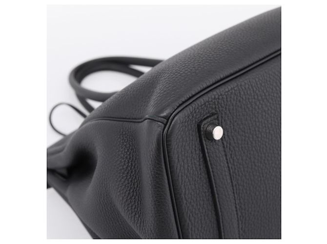Hermès Borsa a mano HERMES Birkin 35 in pelle Togo Nero Argento Auth SW2762SM - vista 13