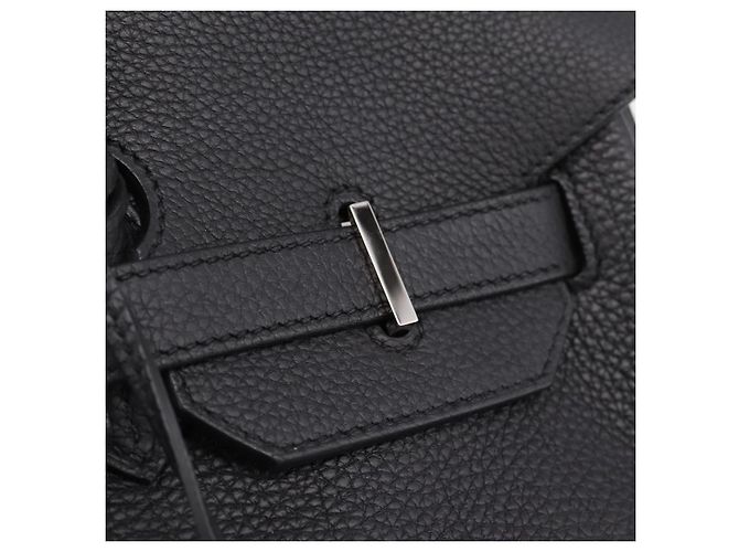 Hermès Borsa a mano HERMES Birkin 35 in pelle Togo Nero Argento Auth SW2762SM - vista 15