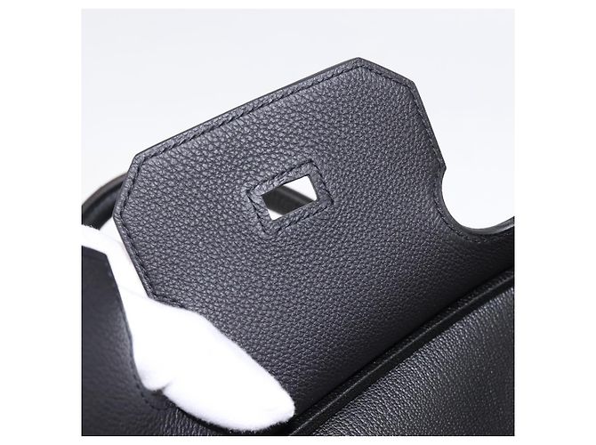 Hermès Borsa a mano HERMES Birkin 35 in pelle Togo Nero Argento Auth SW2762SM - vista 23