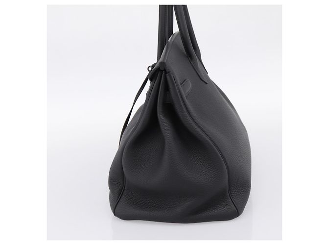 Hermès Borsa a mano HERMES Birkin 35 in pelle Togo Nero Argento Auth SW2762SM - vista 5