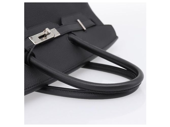 Hermès Borsa a mano HERMES Birkin 35 in pelle Togo Nero Argento Auth SW2762SM - vista 7