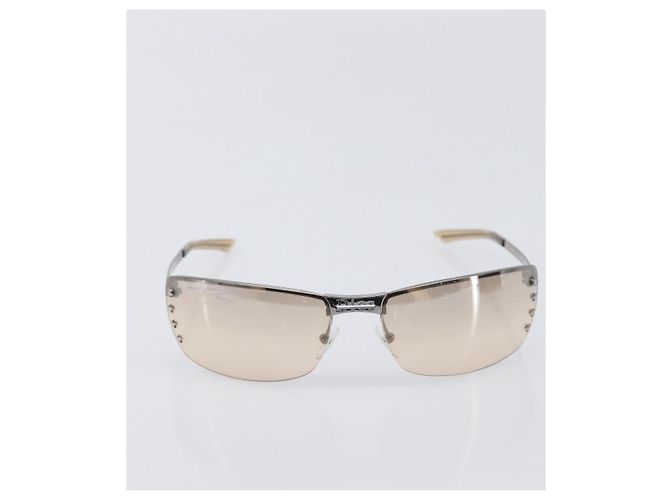 Gafas de sol Christian Dior metal Brown Auth yk20755M Castaño - vista 2