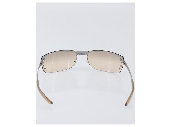 Gafas de sol Christian Dior metal Brown Auth yk20755M Castaño - vista 3