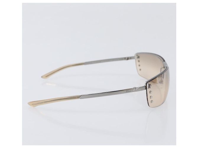 Gafas de sol Christian Dior metal Brown Auth yk20755M Castaño - vista 5