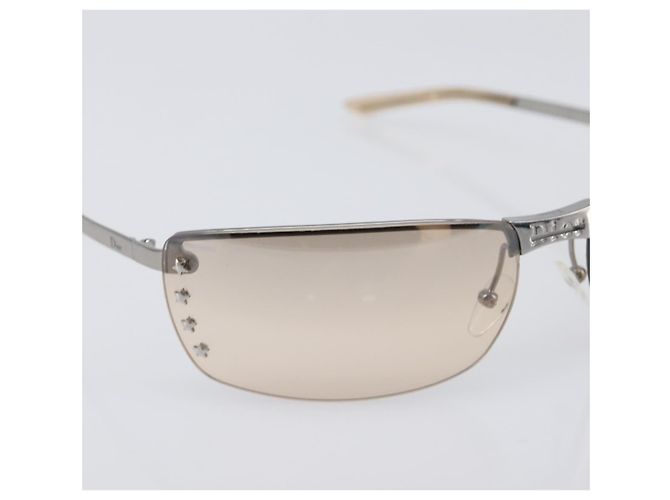 Gafas de sol Christian Dior metal Brown Auth yk20755M Castaño - vista 6