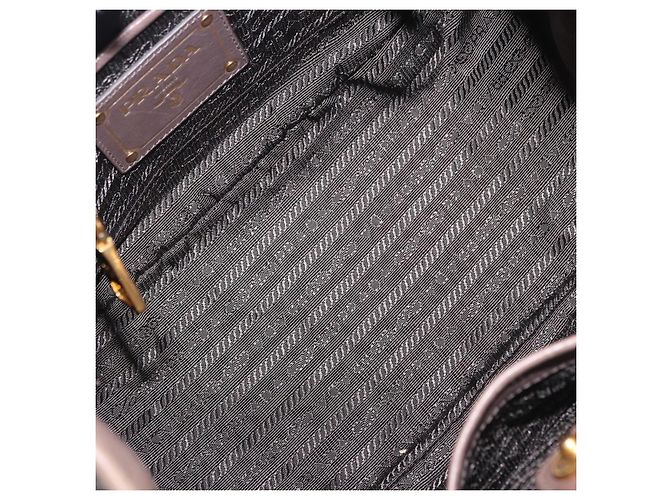 Borsa a mano PRADA in pelle 2way marrone tono oro Auth BA15297 - vista 10