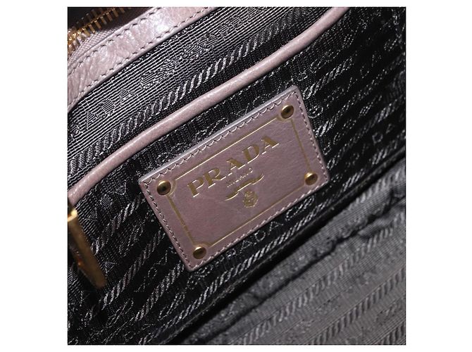 Borsa a mano PRADA in pelle 2way marrone tono oro Auth BA15297 - vista 21