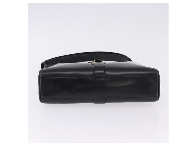 Borsa a tracolla GUCCI in pelle nera e oro Auth 199689 Nero D'oro - vista 10