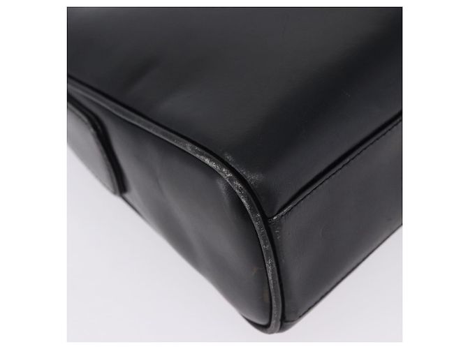Borsa a tracolla GUCCI in pelle nera e oro Auth 199689 Nero D'oro - vista 11