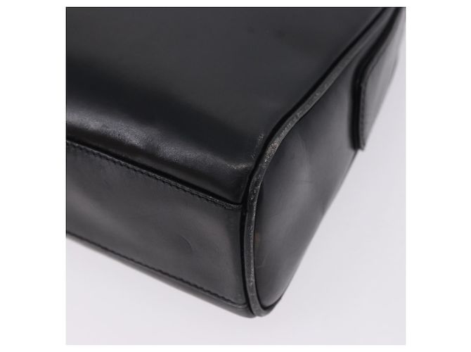 Borsa a tracolla GUCCI in pelle nera e oro Auth 199689 Nero D'oro - vista 14