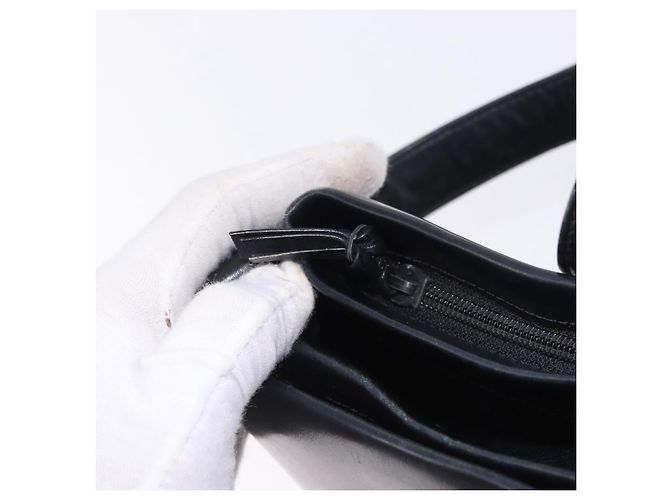 Borsa a tracolla GUCCI in pelle nera e oro Auth 199689 Nero D'oro - vista 21