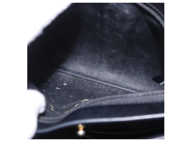 Borsa a tracolla GUCCI in pelle nera e oro Auth 199689 Nero D'oro - vista 22