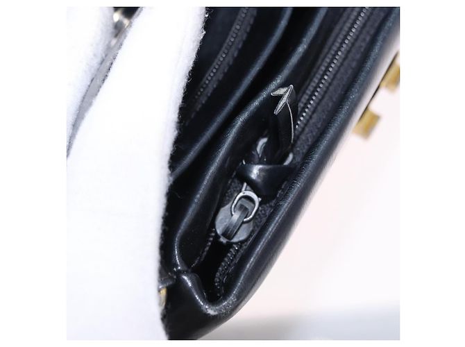 Borsa a tracolla GUCCI in pelle nera e oro Auth 199689 Nero D'oro - vista 23