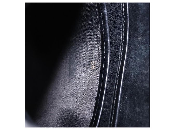 Borsa a tracolla GUCCI in pelle nera e oro Auth 199689 Nero D'oro - vista 25