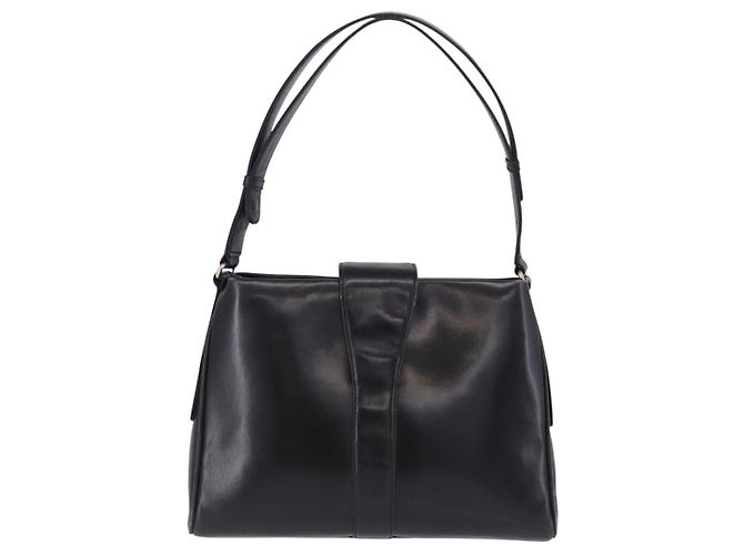 Borsa a tracolla GUCCI in pelle nera e oro Auth 199689 Nero D'oro - vista 3