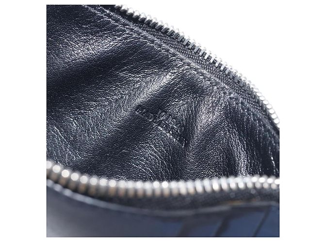 Tarjetero y monedero LOEWE William de Morgan de cuero Navy Silver Auth 200667M Plata Azul marino - vista 11