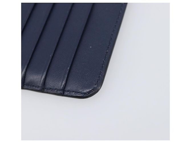 Tarjetero y monedero LOEWE William de Morgan de cuero Navy Silver Auth 200667M Plata Azul marino - vista 15
