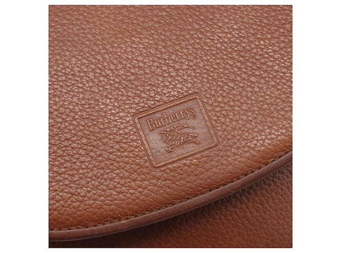 Borsa a tracolla Burberrys in pelle marrone e oro Auth 199618 D'oro - vista 17