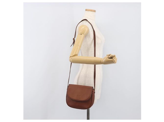 Borsa a tracolla Burberrys in pelle marrone e oro Auth 199618 D'oro - vista 22