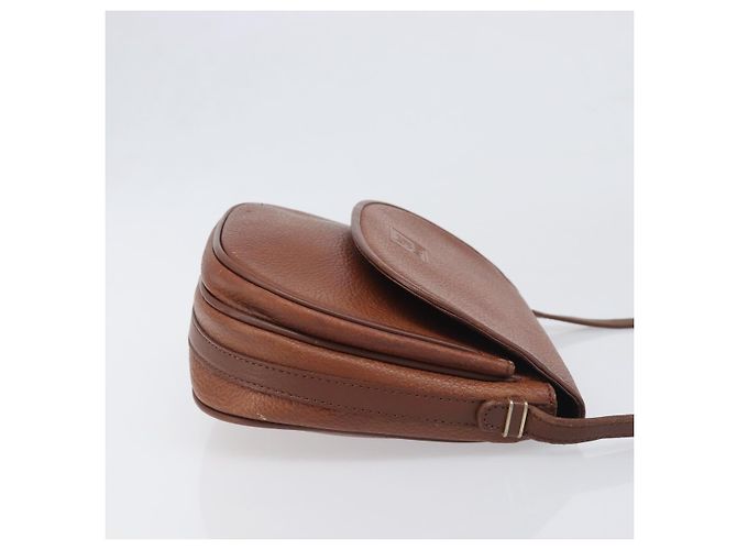 Borsa a tracolla Burberrys in pelle marrone e oro Auth 199618 D'oro - vista 3