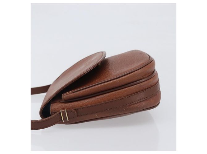 Borsa a tracolla Burberrys in pelle marrone e oro Auth 199618 D'oro - vista 4