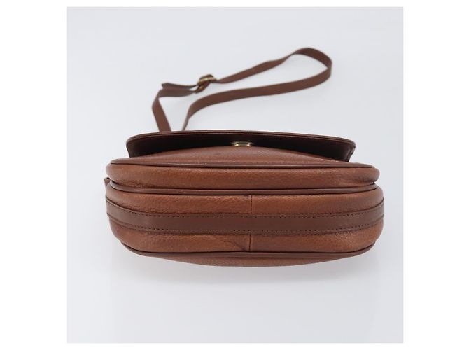 Borsa a tracolla Burberrys in pelle marrone e oro Auth 199618 D'oro - vista 5