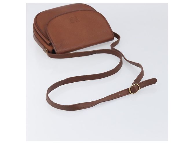 Borsa a tracolla Burberrys in pelle marrone e oro Auth 199618 D'oro - vista 7