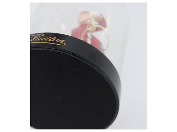 LOUIS VUITTON Pageboy Snow Globe Glass Red Clear LV Auth 196889A - view 7