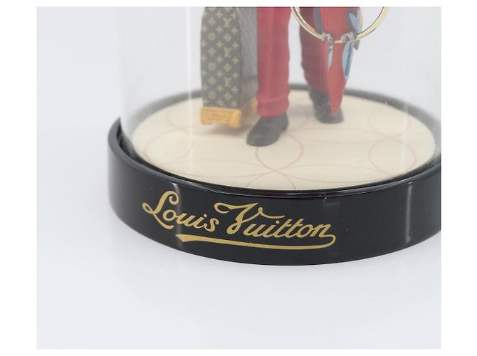 LOUIS VUITTON Pageboy Snow Globe Glass Red Clear LV Auth 196889A - view 8