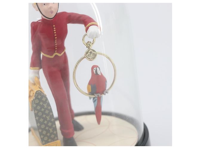 LOUIS VUITTON Pageboy Snow Globe Glass Red Clear LV Auth 196889A - view 9