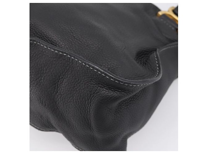 Chloé Chloe Marcie Handtasche Leder 2way Schwarz Gold Auth yk20751V Golden - Ansicht 14