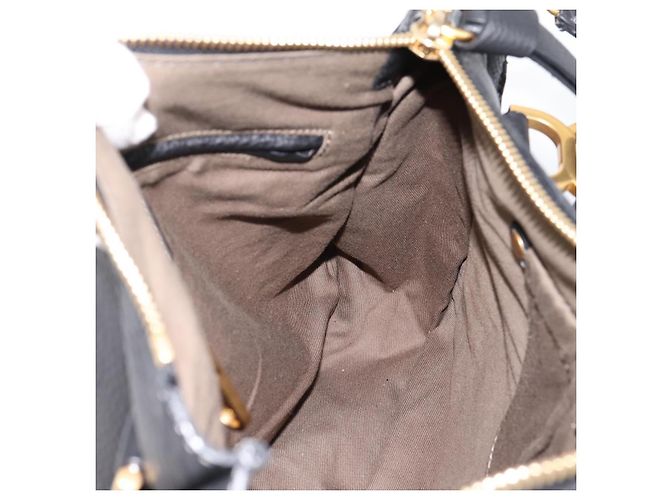 Chloé Chloe Marcie Handtasche Leder 2way Schwarz Gold Auth yk20751V Golden - Ansicht 19