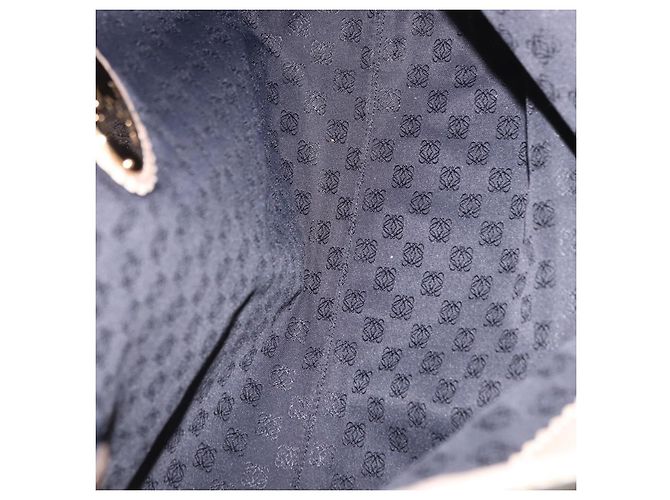 Sac Tote LOEWE en cuir doré authentique ka5825 - vue 11