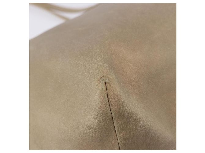 Sac Tote LOEWE en cuir doré authentique ka5825 - vue 14