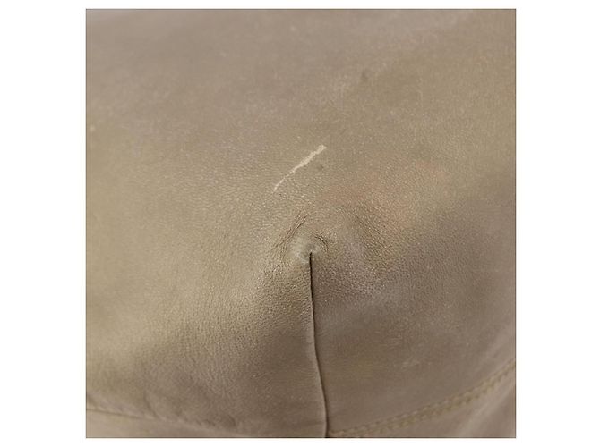 Sac Tote LOEWE en cuir doré authentique ka5825 - vue 16
