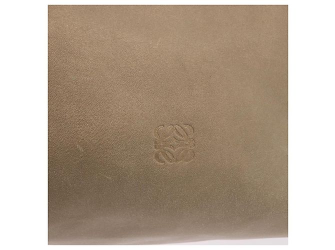Sac Tote LOEWE en cuir doré authentique ka5825 - vue 17