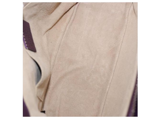 Borsa a mano GUCCI in pelle viola tono oro 282481 Auth ep15662V Porpora - vista 17