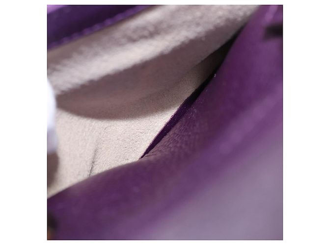 Borsa a mano GUCCI in pelle viola tono oro 282481 Auth ep15662V Porpora - vista 22