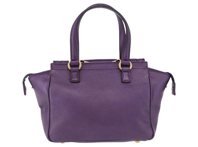Borsa a mano GUCCI in pelle viola tono oro 282481 Auth ep15662V Porpora - vista 3