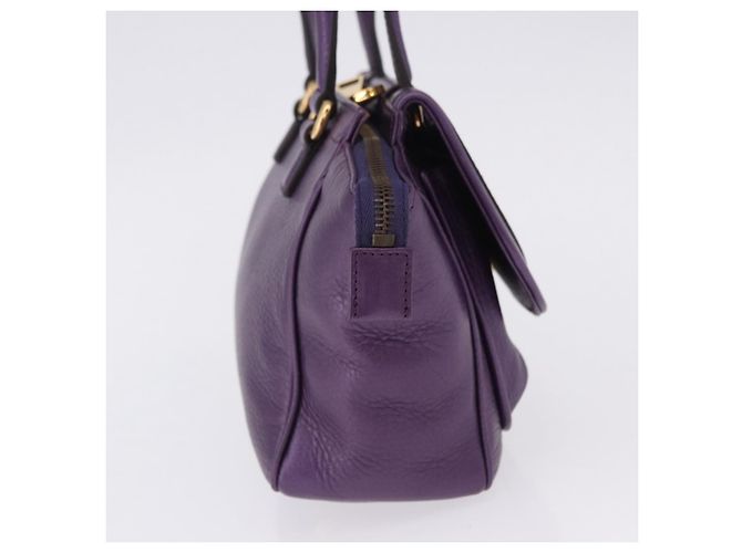 Borsa a mano GUCCI in pelle viola tono oro 282481 Auth ep15662V Porpora - vista 5