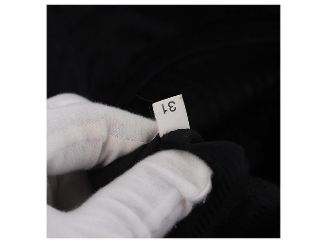 Borsa Tote PRADA Nylon Nero Argento Auth 197707V - vista 12