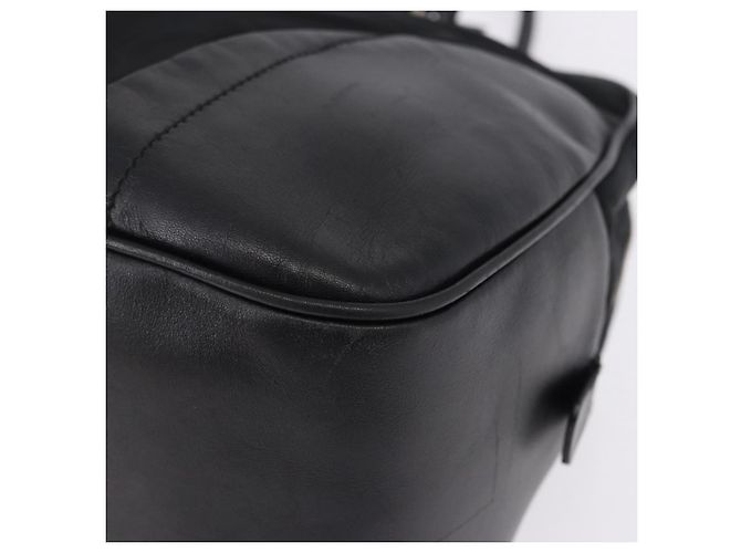 Borsa Tote PRADA Nylon Nero Argento Auth 197707V - vista 15