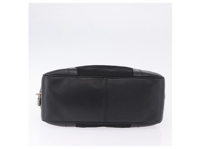 Borsa Tote PRADA Nylon Nero Argento Auth 197707V - vista 5